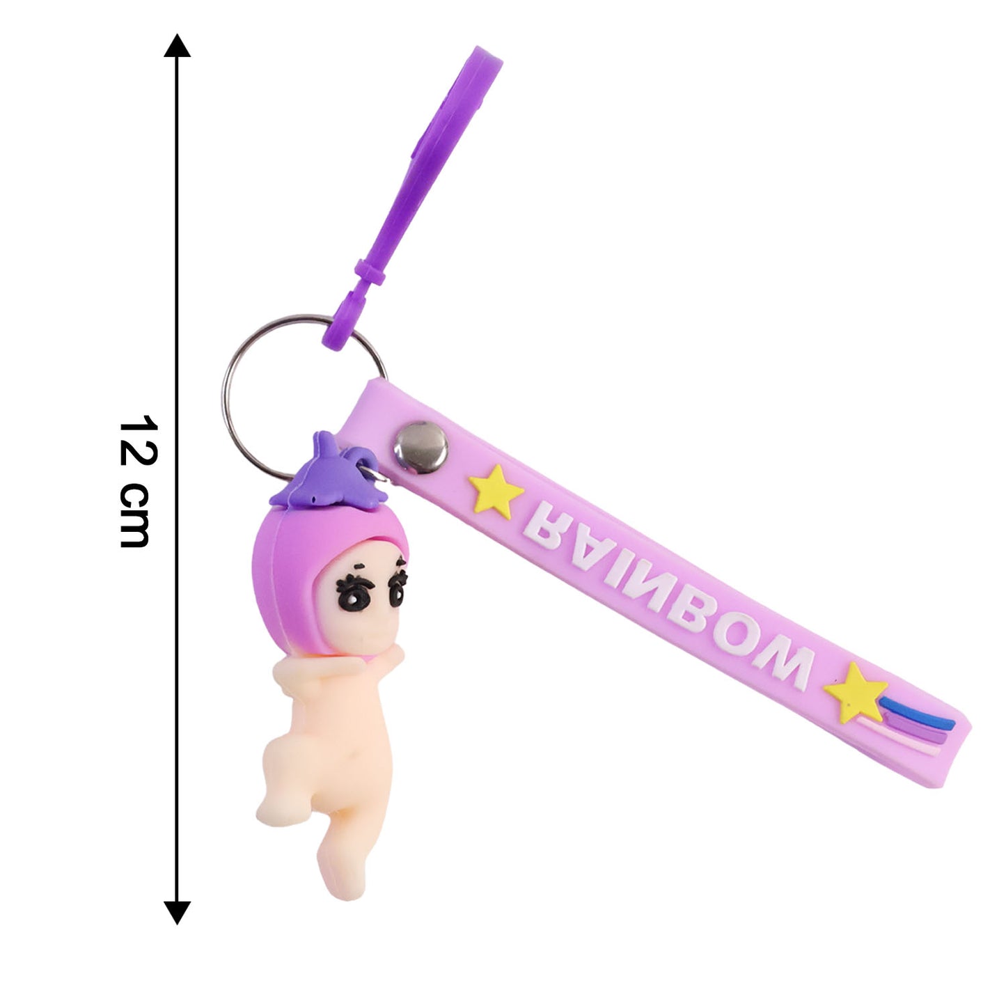 Cute Baby Doll Silicone Wrist Strap Keychain (1 Pc) - Happy Price - Image 5