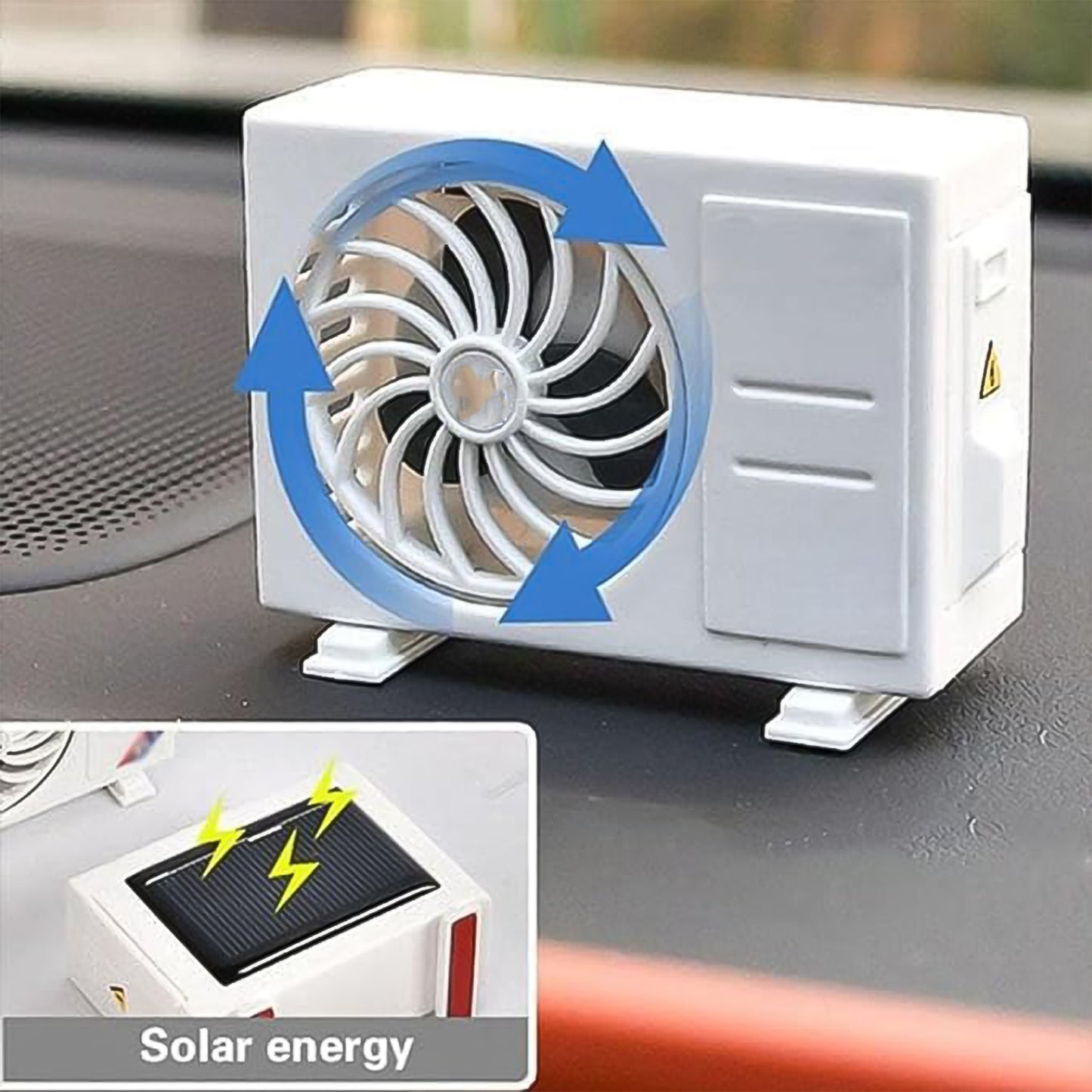 Ac Design Solar-powered Car Air Freshener Built-in Perfume Diffuser For Dashboard And Ac Vent - Happy Price - Image 2