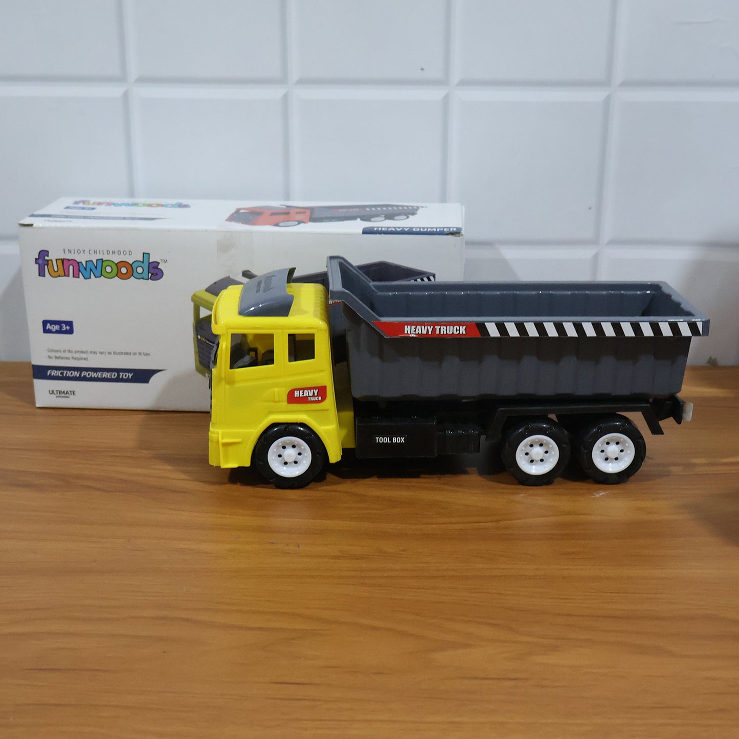 Heavy Duty Friction Dump Truck Toy for Kids (1 Pc) - Happy Price - Image 7
