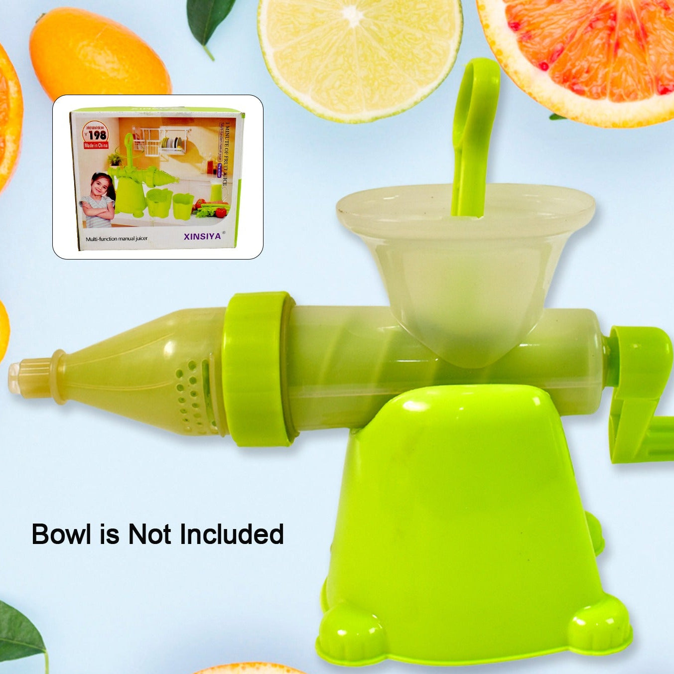Manual Juicer Modern Plastic Fruit And Vegetable Juicer (1 Pc Bowl Not Included) - Happy Price - Image 1