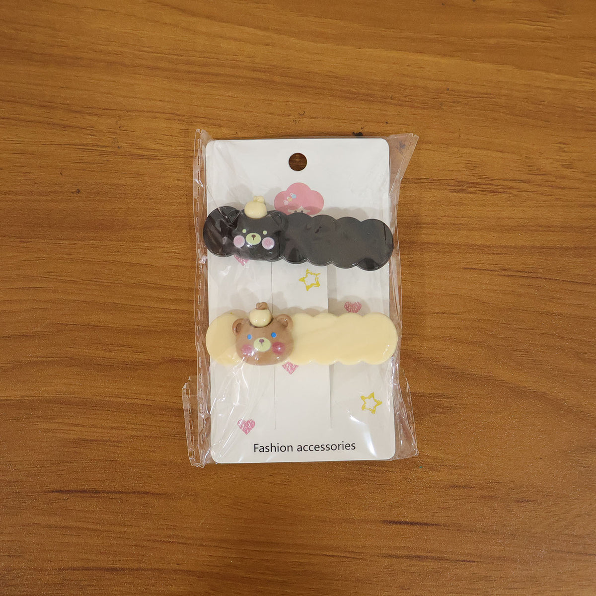 Cute Teddy Bear Hair Clips Set (2 Pc) - Adorable Cartoon Hair Pins for Girls & Women - Happy Price - Image 7