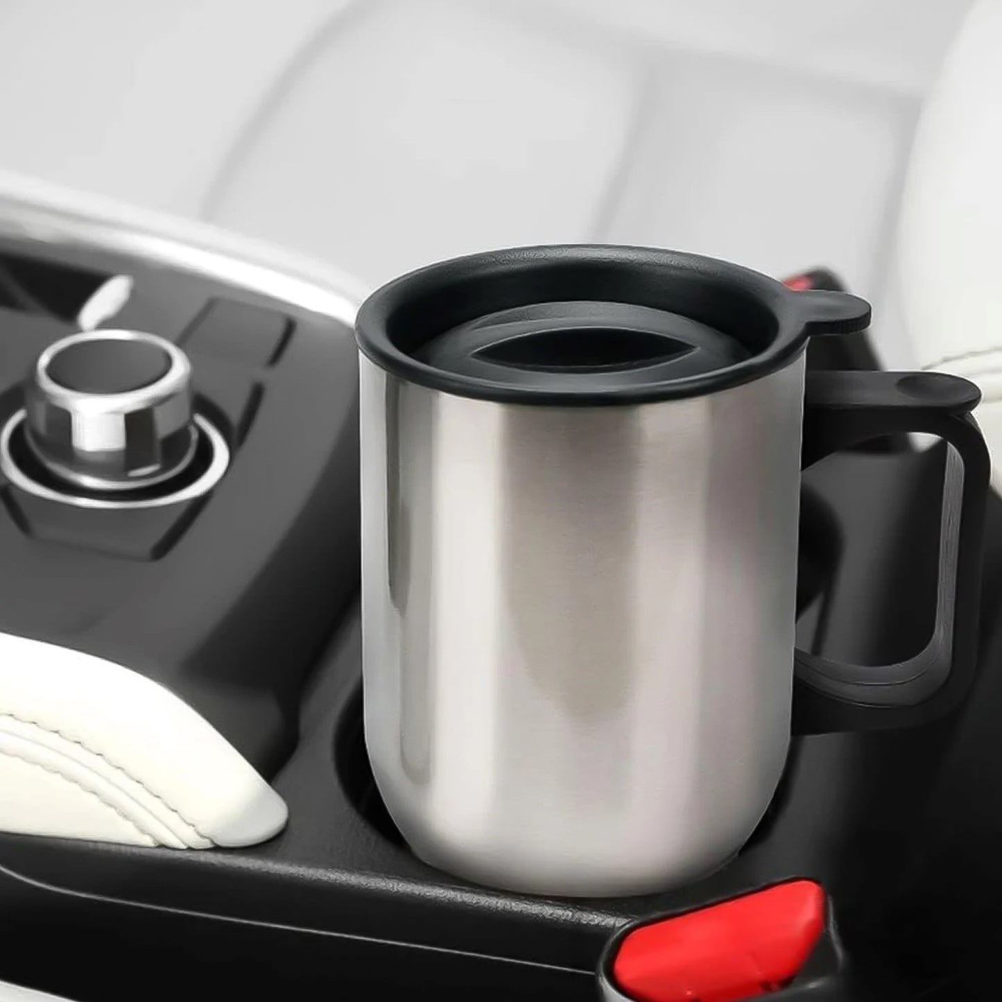 Stainless Steel Insulated Coffee Mug with Lid and Handle - 1 Piece - Great Price - Image 5