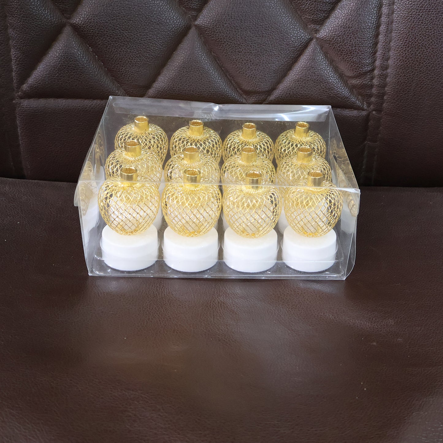 Decorative Apple Shape LED Tealight Candles - Set of 12 Flameless Lights - Happy Price - Image 7