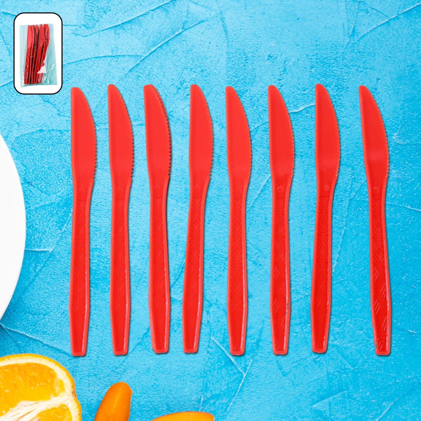 Durable Plastic Knives (8 Pc) - Happy Price - Image 2