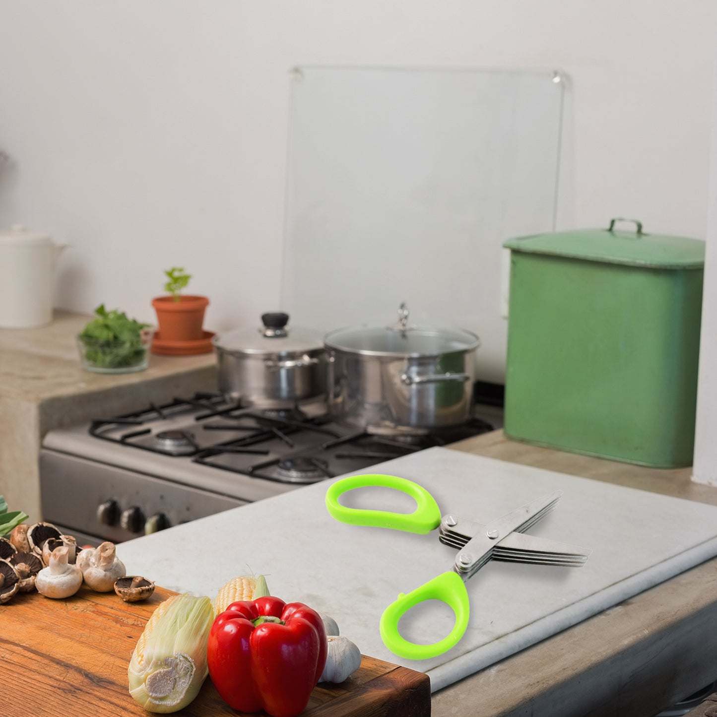 Premium 5 Blade Multipurpose Herb Scissors (1 Pc) - Happy Price - Image 6