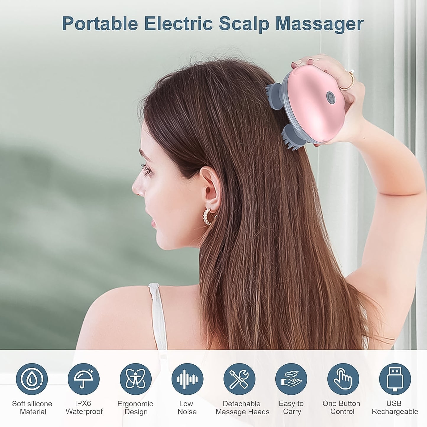 Smart Electric Scalp Massager (1 Pc) - Happy Price - Image 4