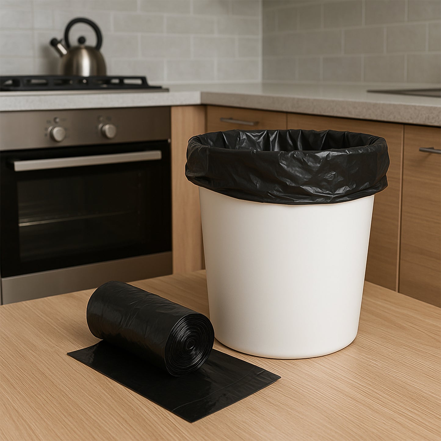 Garbage Bags Roll 45 x 45 cm (1 Pc, Mix Color) - Strong Dustbin Liners - Happy Price - Image 5