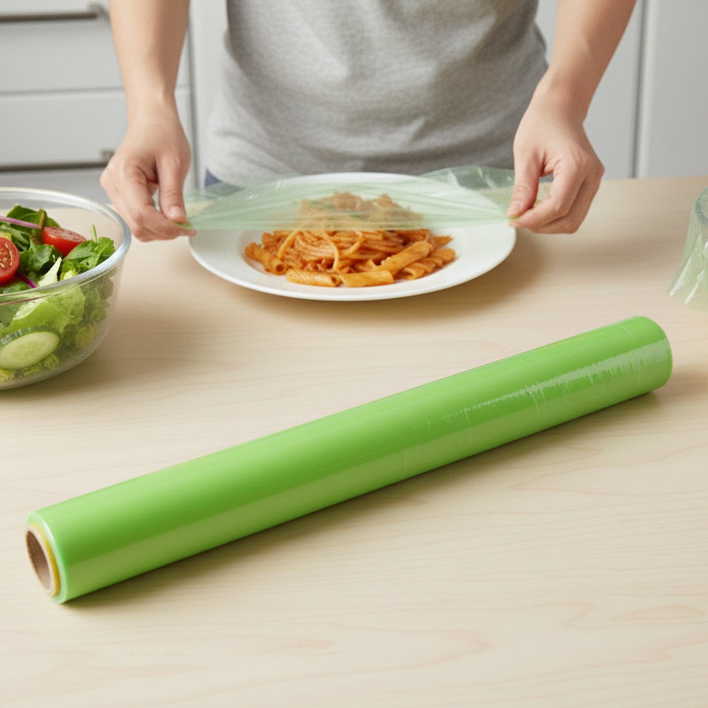 Biodegradable Cling Film Roll - 30 Metre Length, 300mm Width - Food Safe Stretch Wrap - Happy Price - Image 2