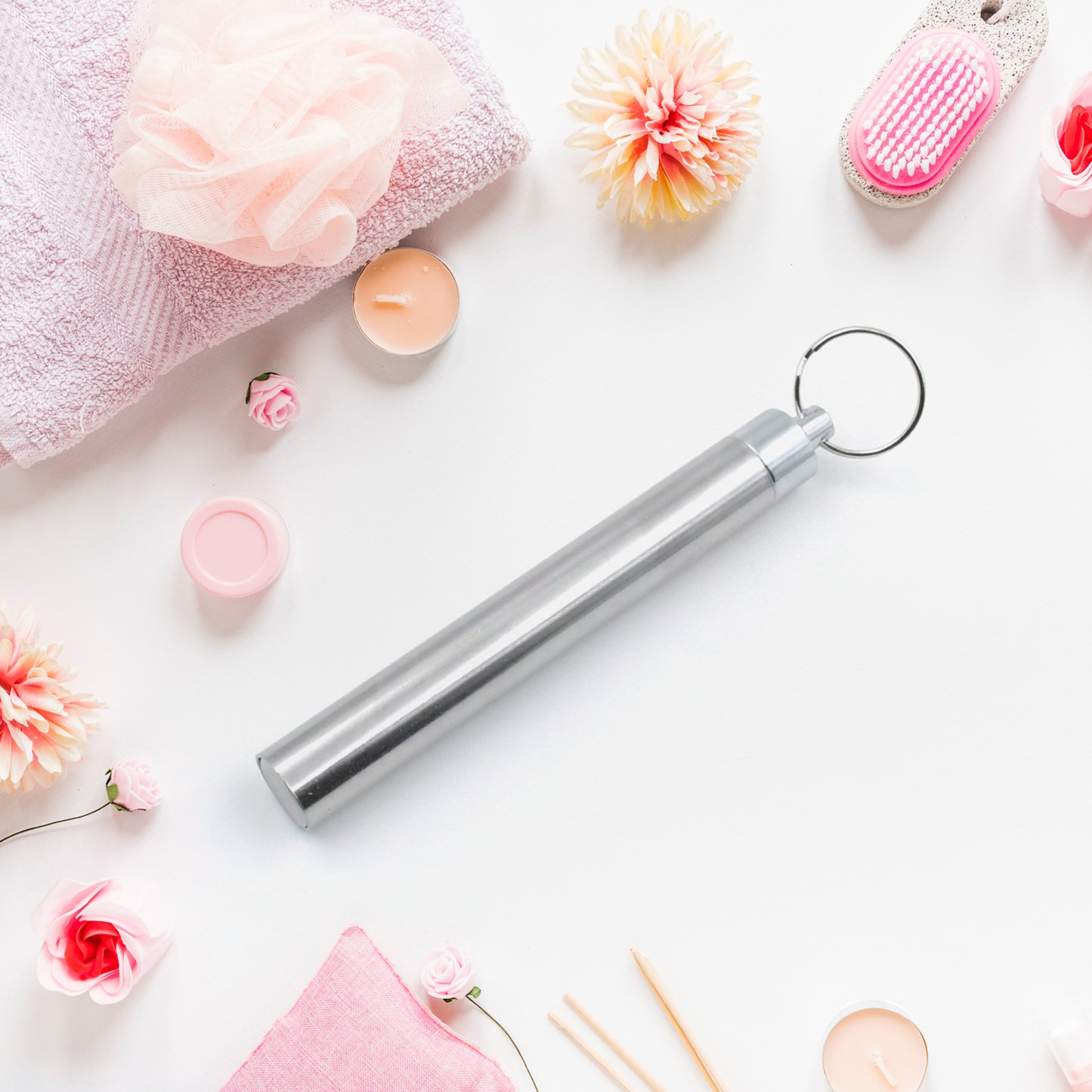 6pcs Ear Wax Removal Kit With Keychain Holder Ear Cleansing Tool Set Ear Curette Ear Wax Remover Tool For Outdoor Camping Travel Picnic (6 Pc) - Happy Price - Image 2