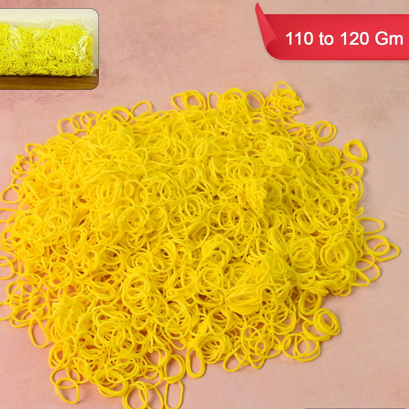 Strong Elastic Rubber Bands - Multipurpose Pack (Approx. 110-120 Gm) - Happy Price - Image 1
