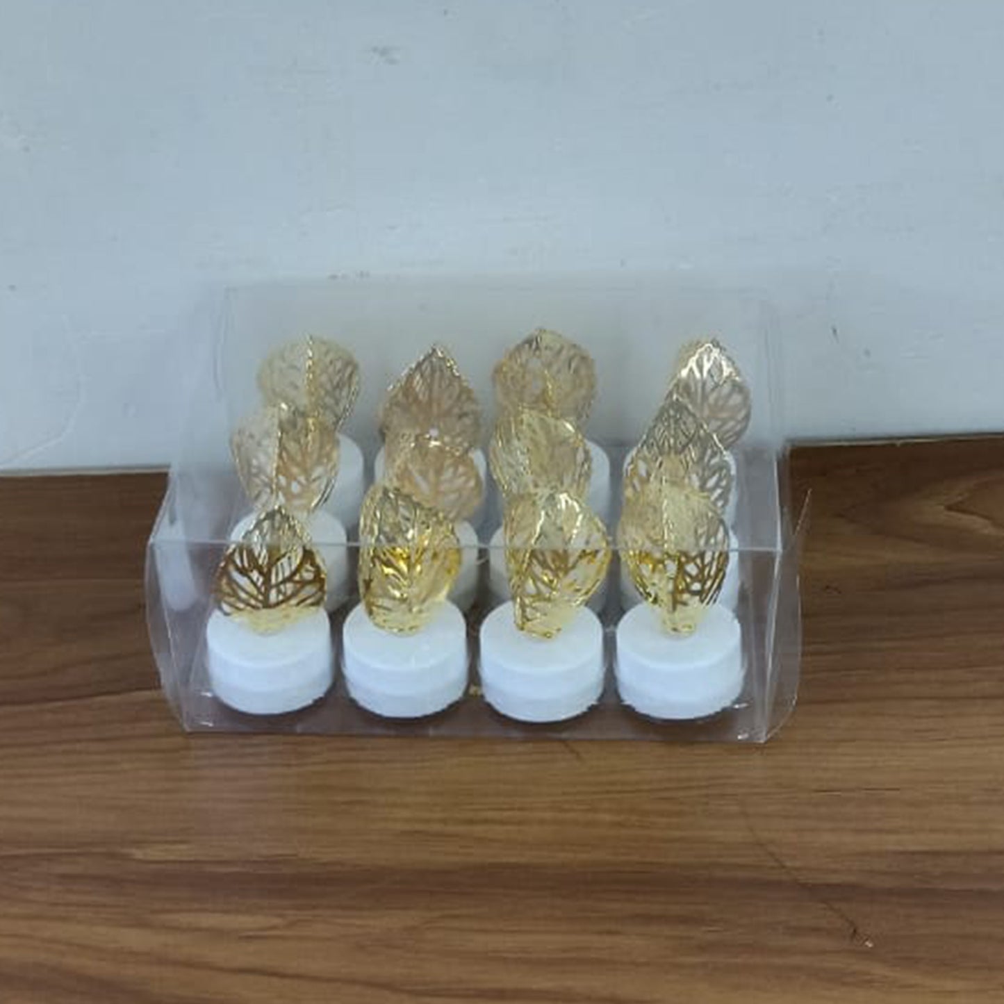 Decorative Golden Leaf Flameless LED Candles - Set of 12 - Happy Price - Image 7