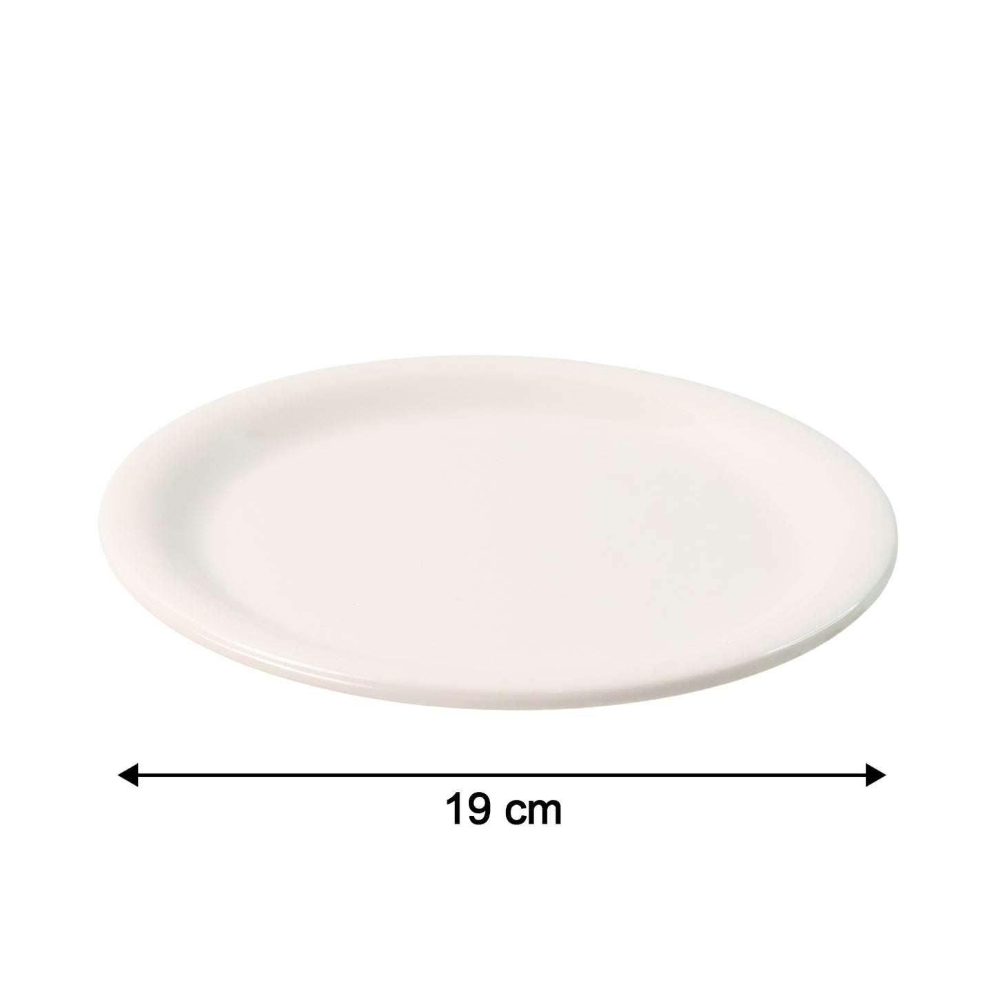 Durable Plastic Dinner Plate - 19 cm Round Serving Dish (1 Pc) - Happy Price - Image 4