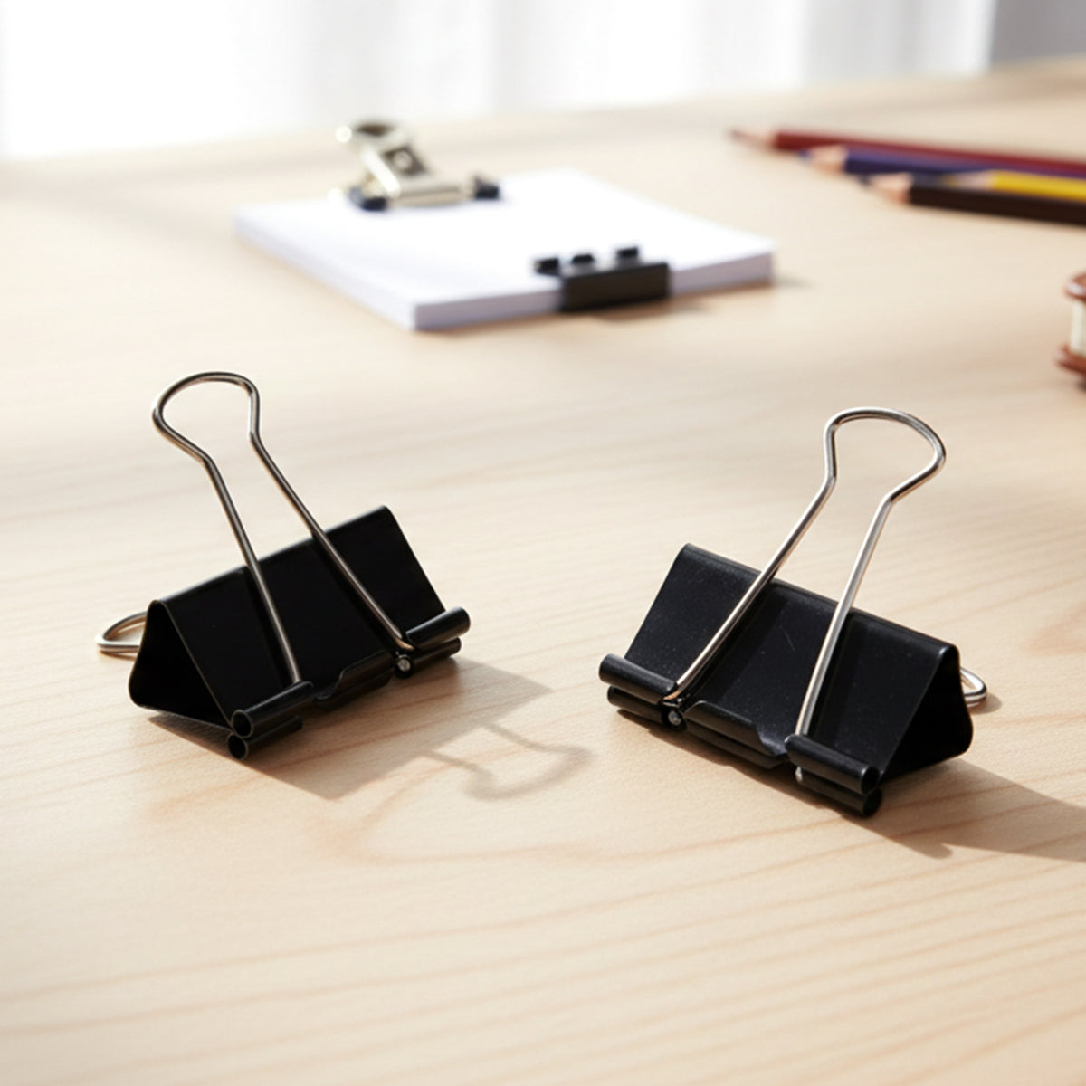 15mm Binder Clips (4 Pc) - Secure Paper Clamps for Office, School & Home - Happy Price - Image 6