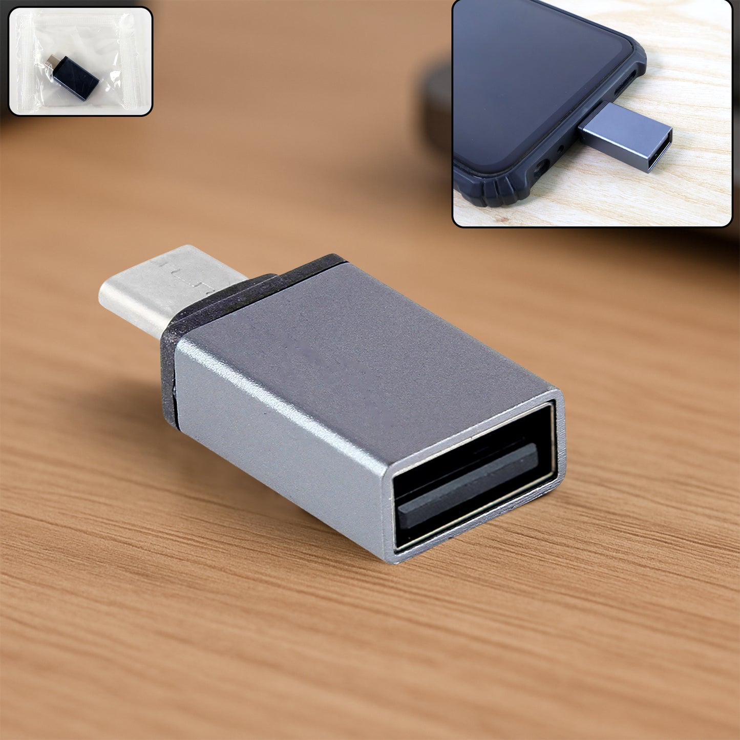 USB-C OTG Adapter for Pen Drives & Card Readers - 1 Pc - Happy Price - Image 3