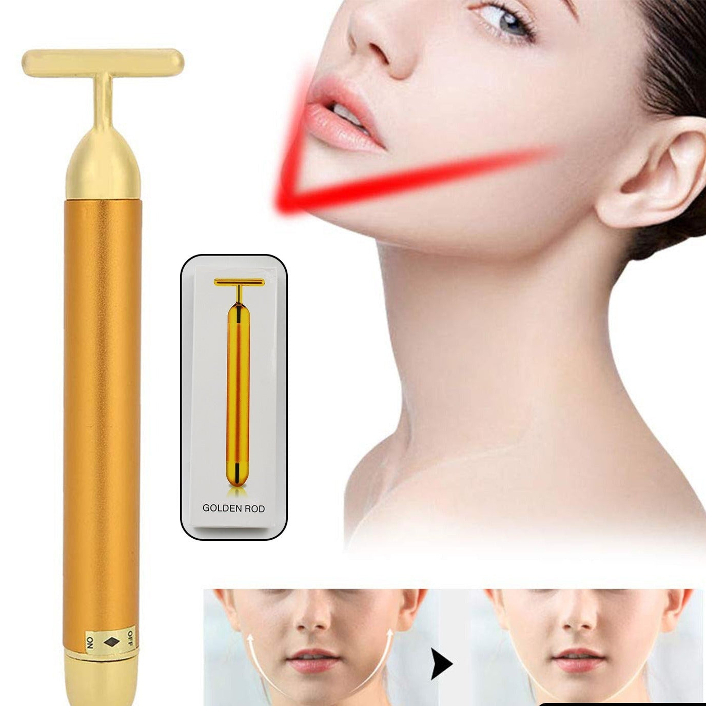 Golden Energy Face Massager (1 Pc) - Happy Price - Image 1