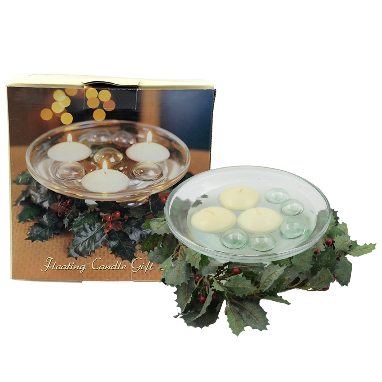 Glass Floating Candle Holder Set for Romantic Ambiance - 1 Pc - Great Price - Image 3