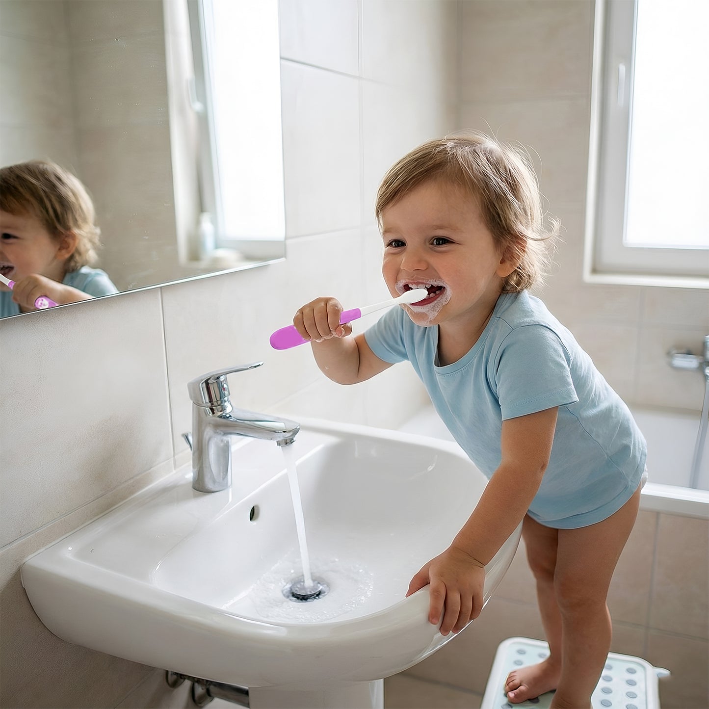 Kids Toothbrush & Motorcycle Toy Set - Fun Oral Care Combo - Happy Price - Image 6