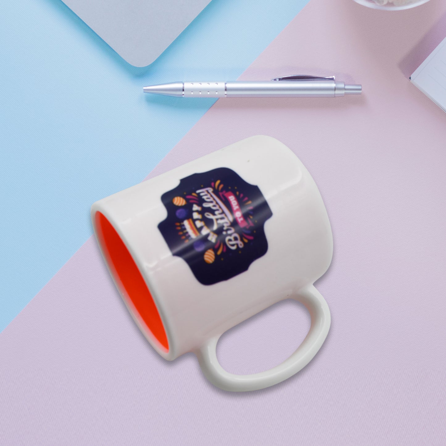 Mix Design Coffee Mug with Spoon and Gift Box - 1 Pc - Happy Price - Image 6