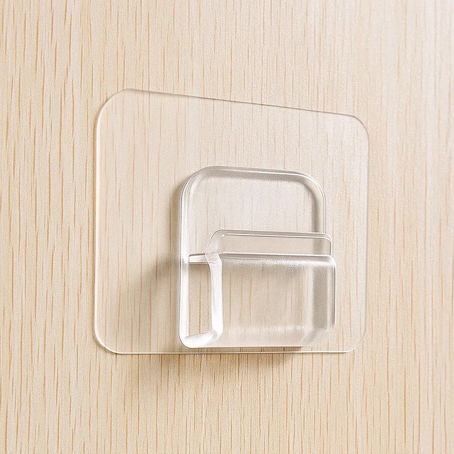Cute Cartoon Print Transparent Wall Hook With Self-adhesive Back (1 Pc) - Happy Price - Image 2
