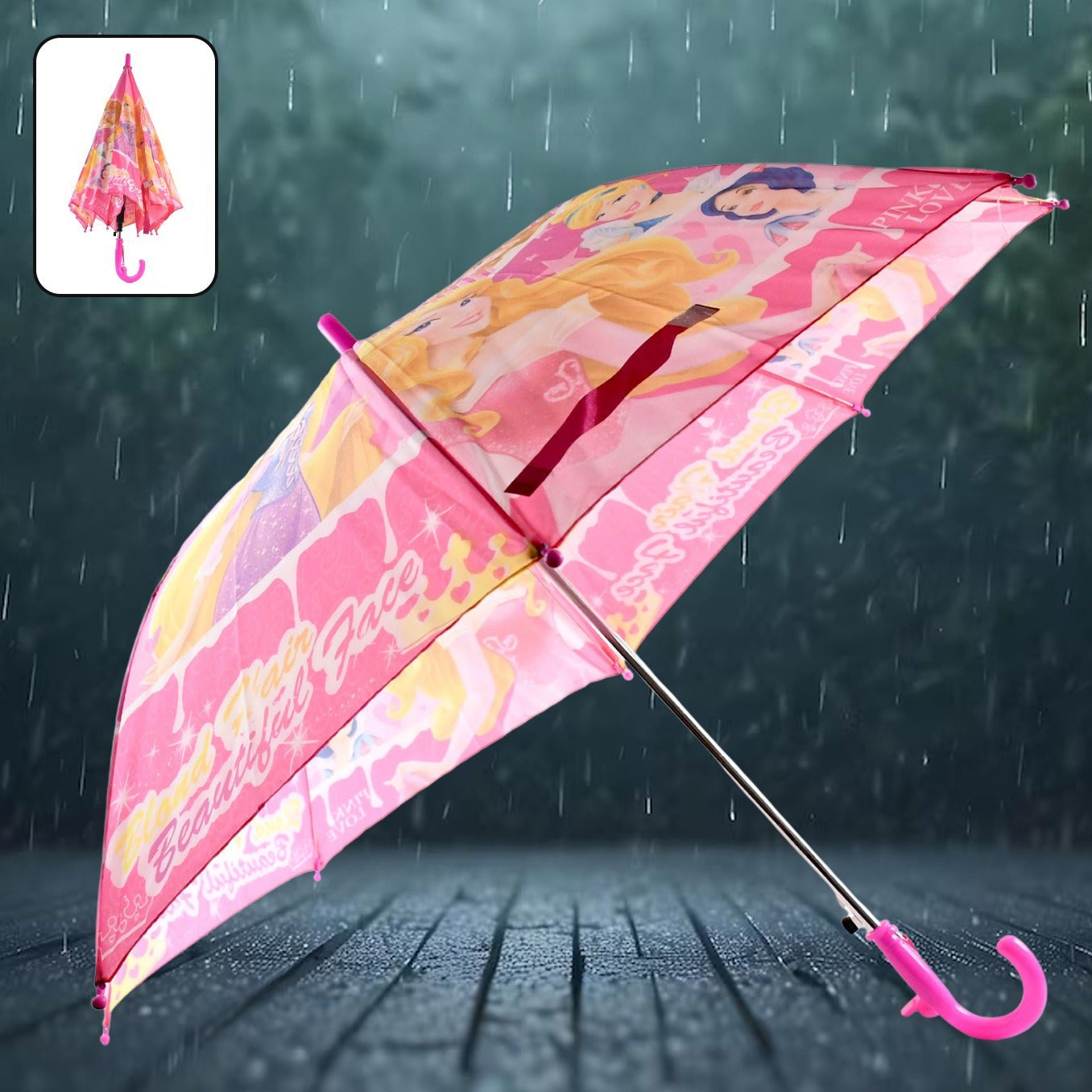 3 Fold Manual Open Umbrella Windproof Sunproof Rainproof With Sturdy Steel Shaft Easy To Hold Carry Umbrella For Women Men Kids (1 Pc) - Happy Price - Image 1