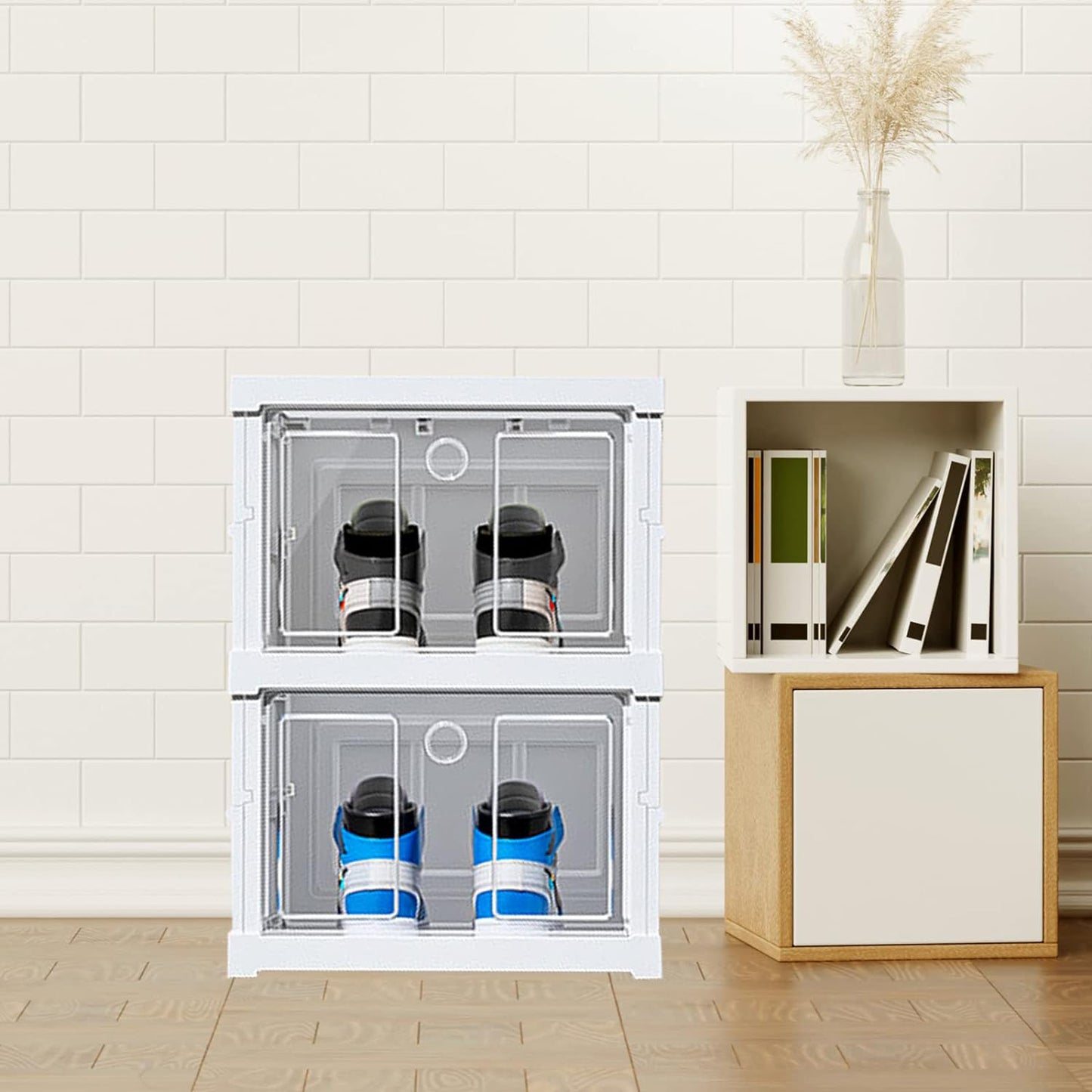 Stackable Multifunctional Storage For Clothes Foldable Drawer Shelf Basket Utility Cart Rack Storage Organizer Cart For Kitchen Pantry Closet Bedroom Bathroom Laundry (2 Layer 1 Pc) - Happy Price - Image 4