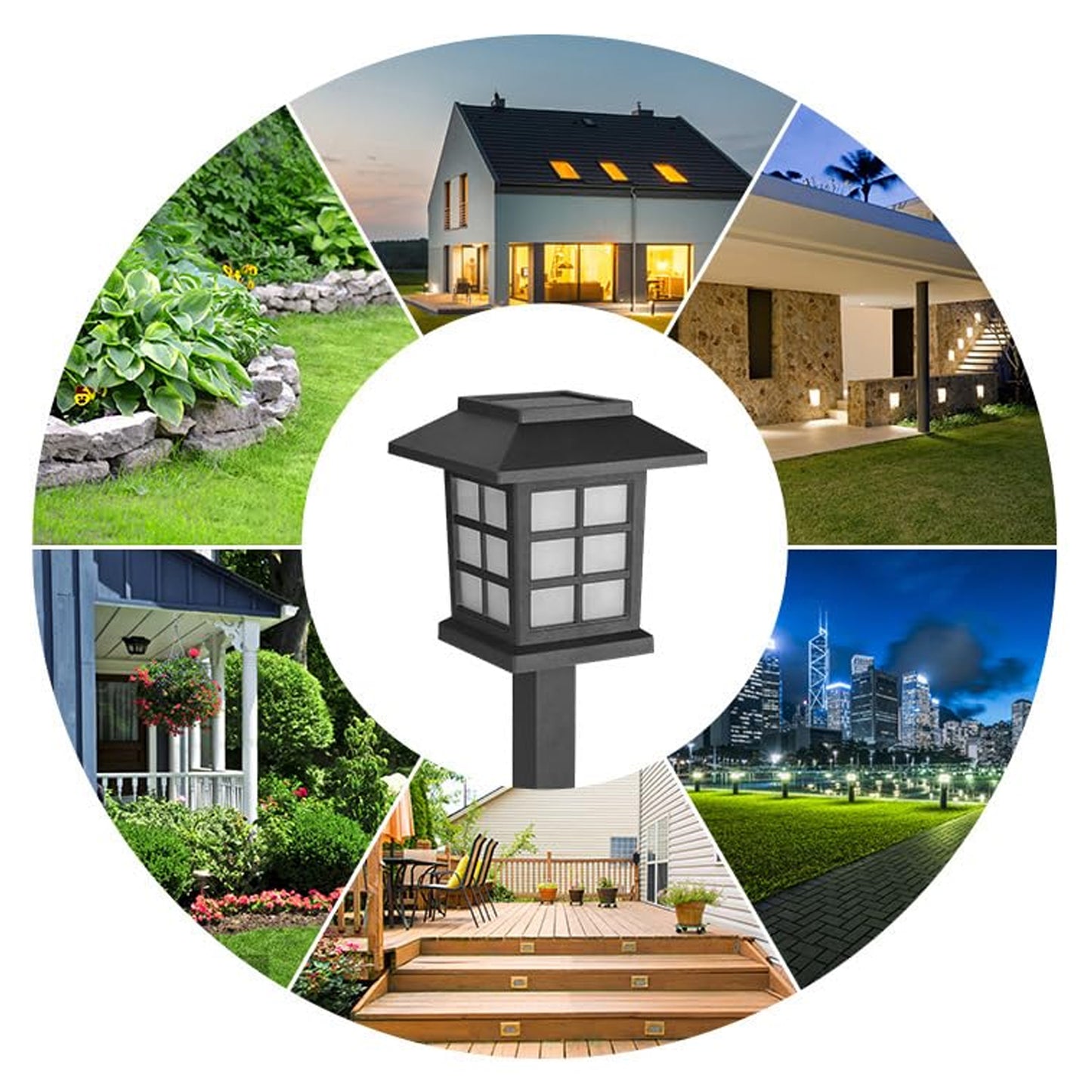 Solar Garden Lights Outdoor Solar Landscape Lights Waterproof Outdoor Solar Lights Walkway For Patio Lawn Yard And Landscape (Pack Of 2) - Happy Price - Image 5