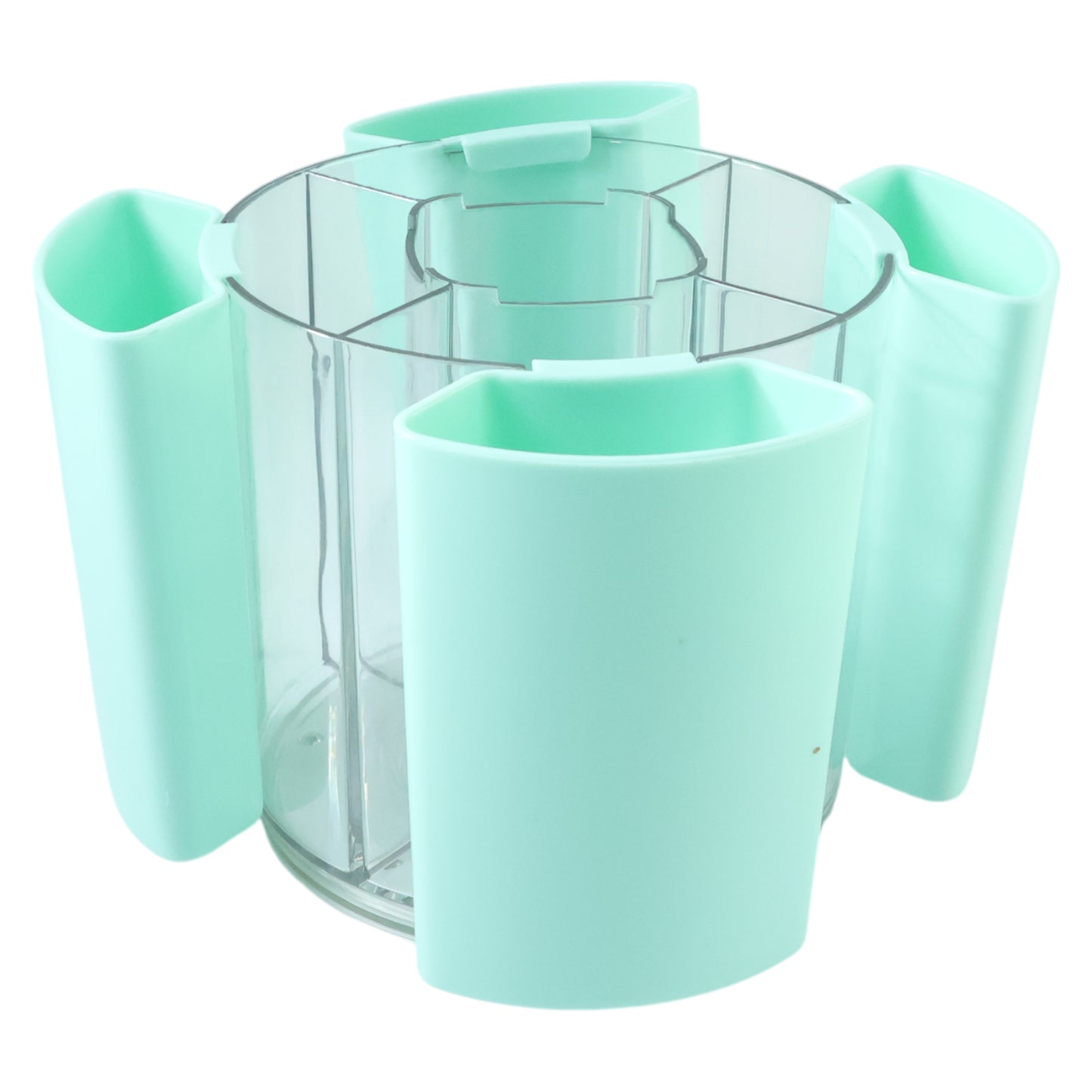 5 Compartment Rotating Pen Stand & Desk Organizer - 1 Pc - Happy Price - Image 4