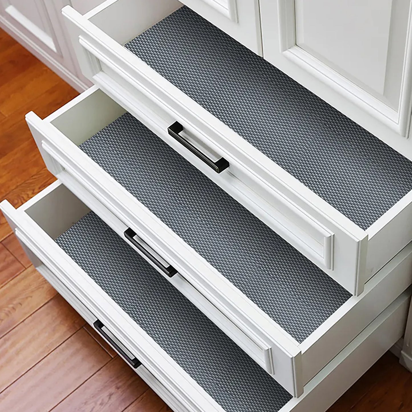 Multipurpose Anti-slip Bathroom Kitchen Cabinet Drawer Shelf Mat Liner Sheets Roll Fridge Mat Table Mat Anti-slip Super Strong Placement Mat For Fridge Bathroom Kitchen Drawer Shelf Liner (45cmx5m) - Happy Price - Image 5
