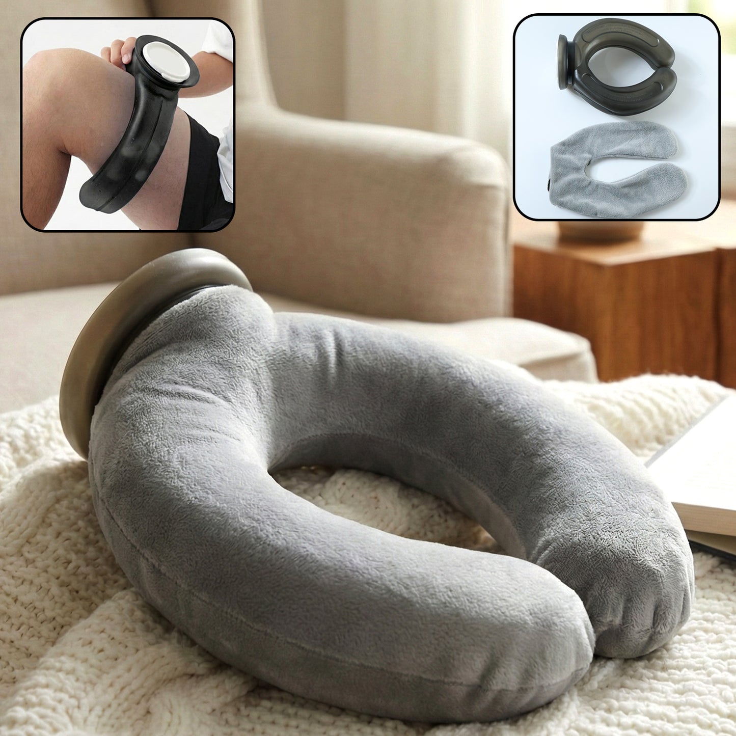 U-Shaped Comfort Pillow for Neck, Knee & Leg Support (1 Pc) - Happy Price - Image 2