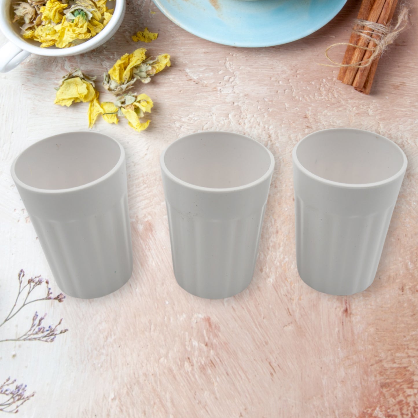 Small Plastic Coffee Tea Cups Reusable Plastic Cup Mug Lightweight Microwavable Dishwasher Safe Unbreakable Camping Coffee Mugs For Tea Milk Water Juice Tea (3 Pcs Set) - Happy Price - Image 3