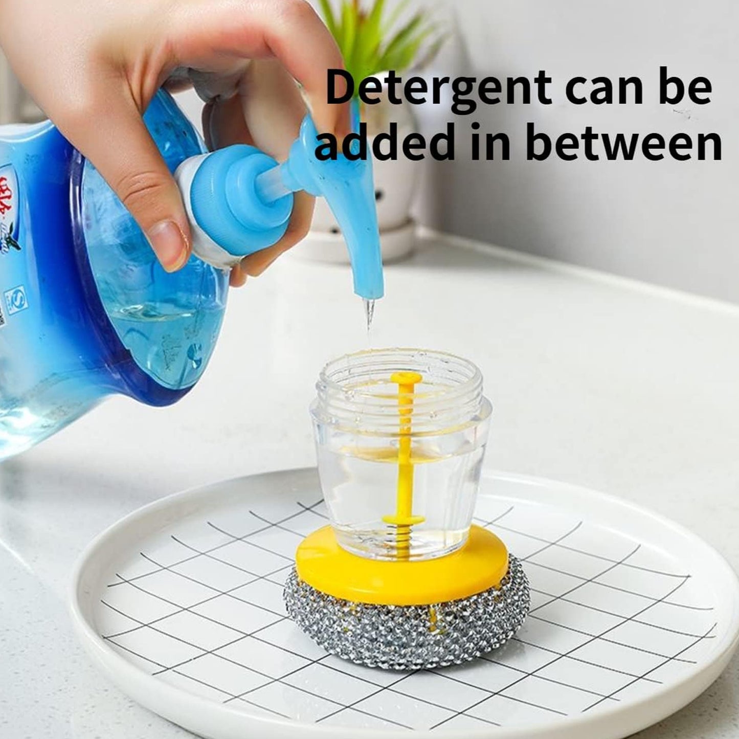 Handheld Soap Dispenser With Scrub (1 Set) - Happy Price - Image 4