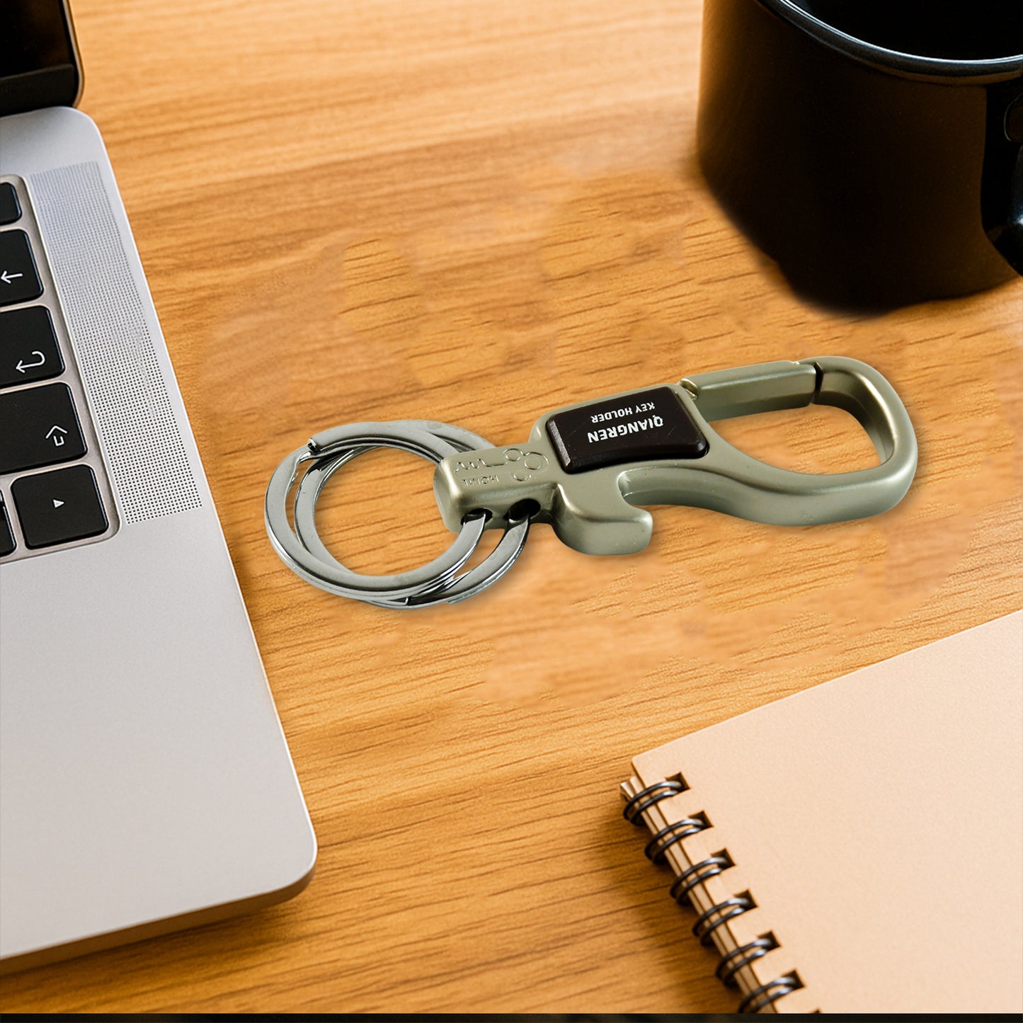Metal Carabiner Keychain with Dual Rings - 1 Pc - Great Price - Image 5