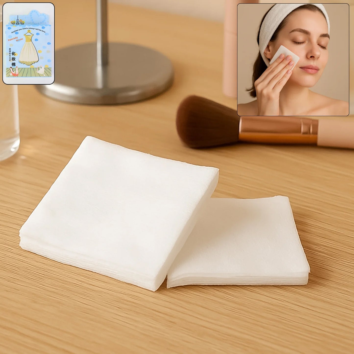 4-in-1 Personal Care Beauty Kit with Makeup Remover, Cleanser, Brush & Pouch - Happy Price - Image 5