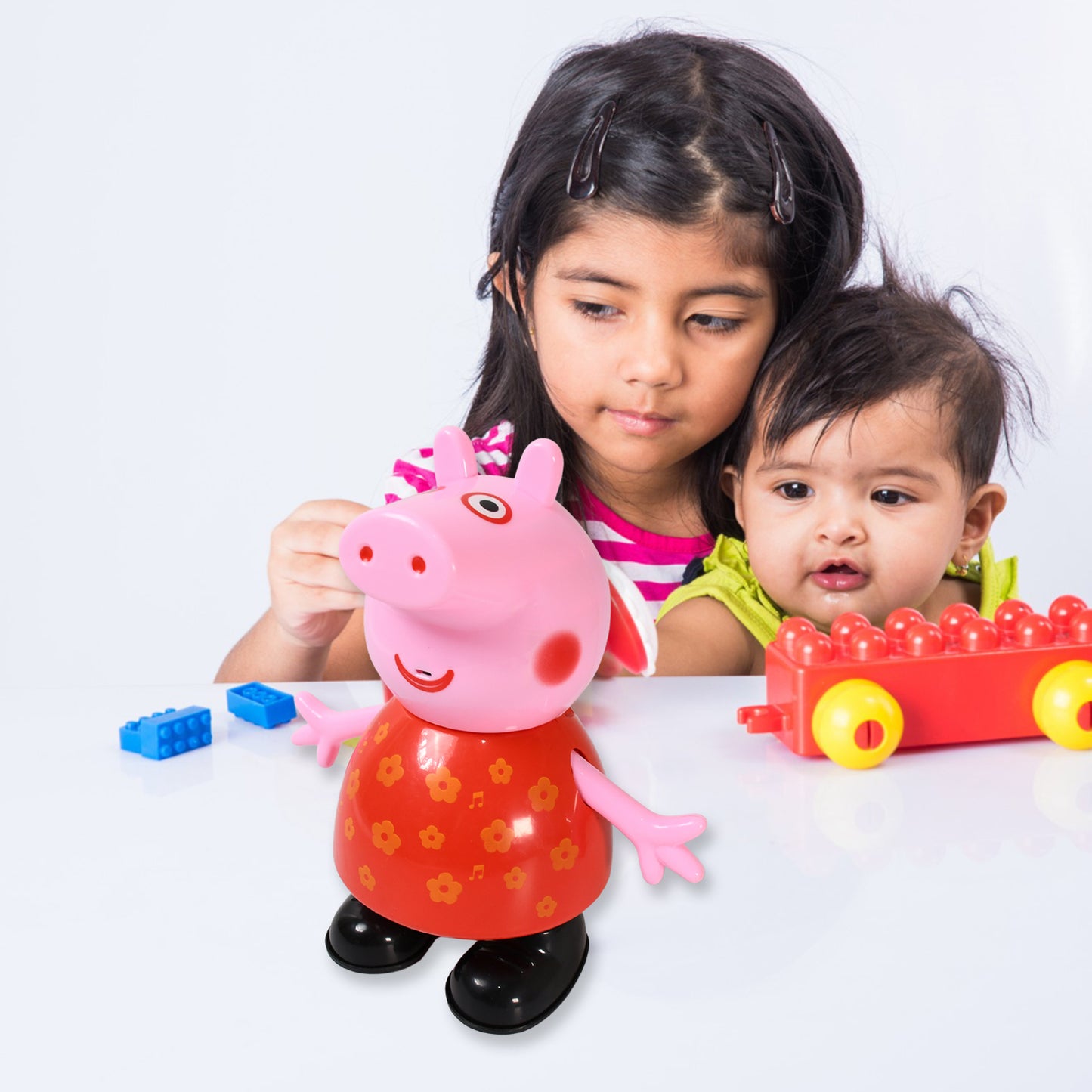 Pig Children Play Toy Pretend Play Toy Fun Gift For Kids Movable Hands Legs Pig Pretend Play Toy Set For Kids Children With Soft Rubber Material (1 Pc Battery Not Included) - Happy Price - Image 3