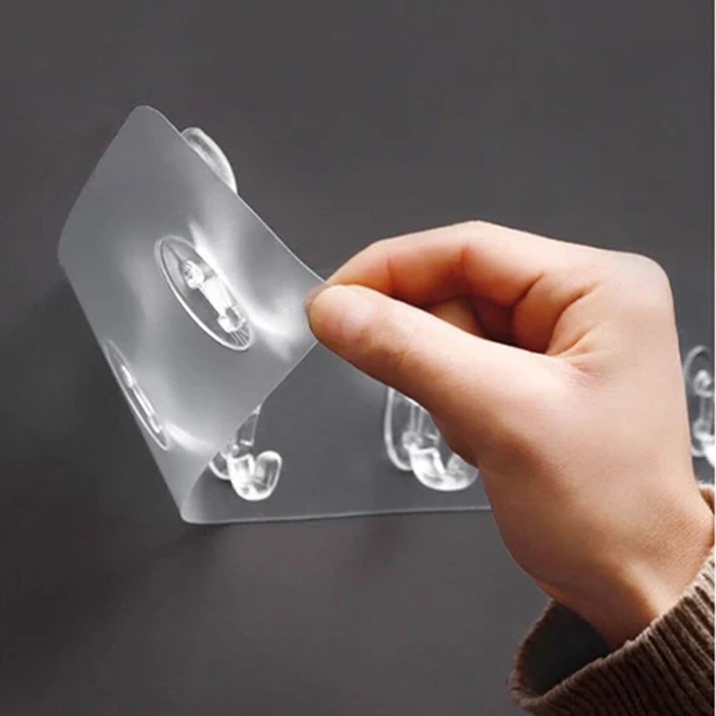 Adhesive Transparent Heavy Duty Wall Hook - Happy Price - Image 6