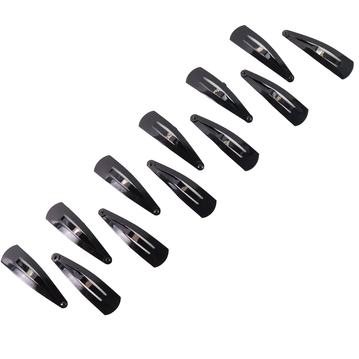 Metal Tik Tak Hair Clips - 12 Pcs Set for Women & Girls - Happy Price - Image 3