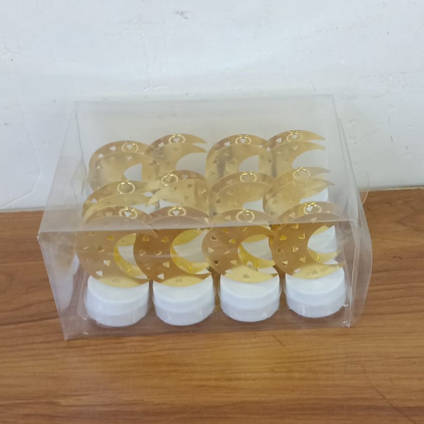 Decorative Moon Shaped Flameless LED Candles - 12 Pc Set for Ambiance - Happy Price - Image 7