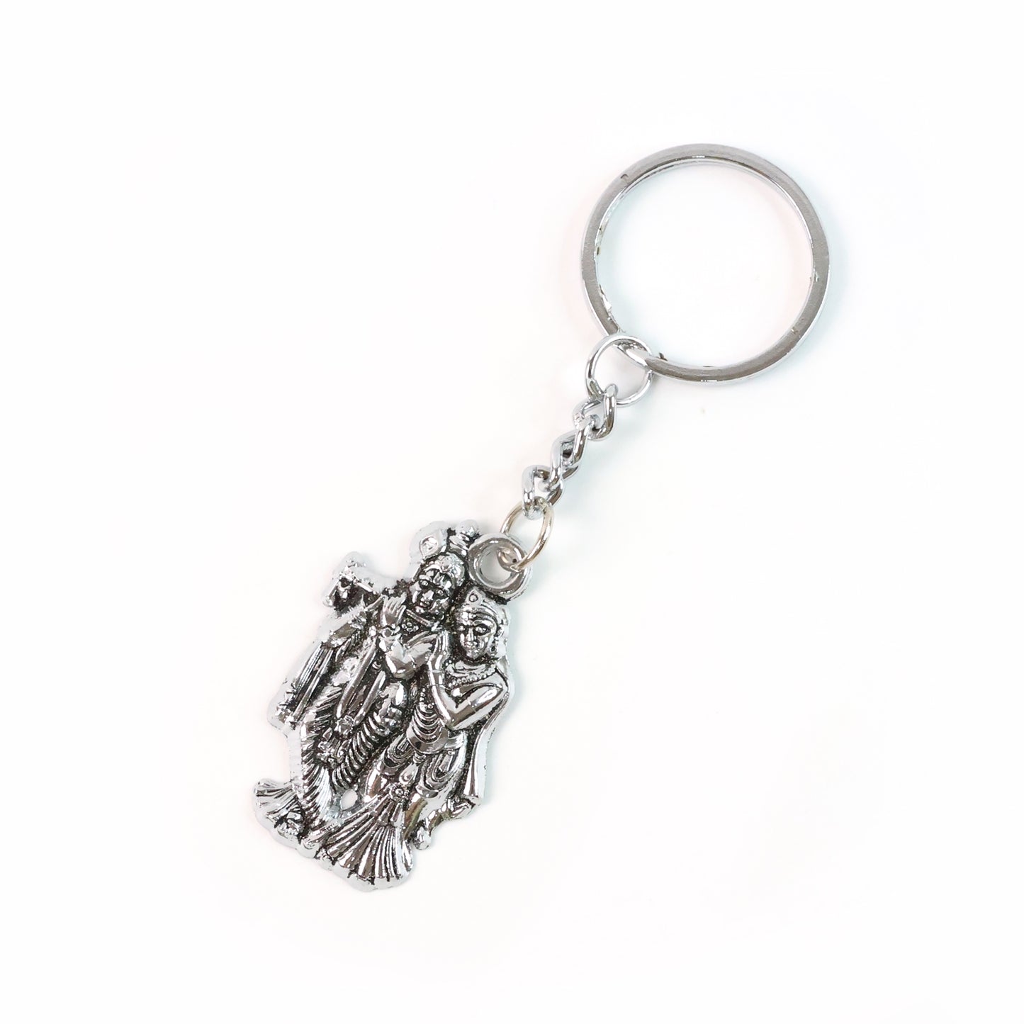 Radha Krishna Metal Keychain Set - 2 Pcs Mix Design - Happy Price - Image 5