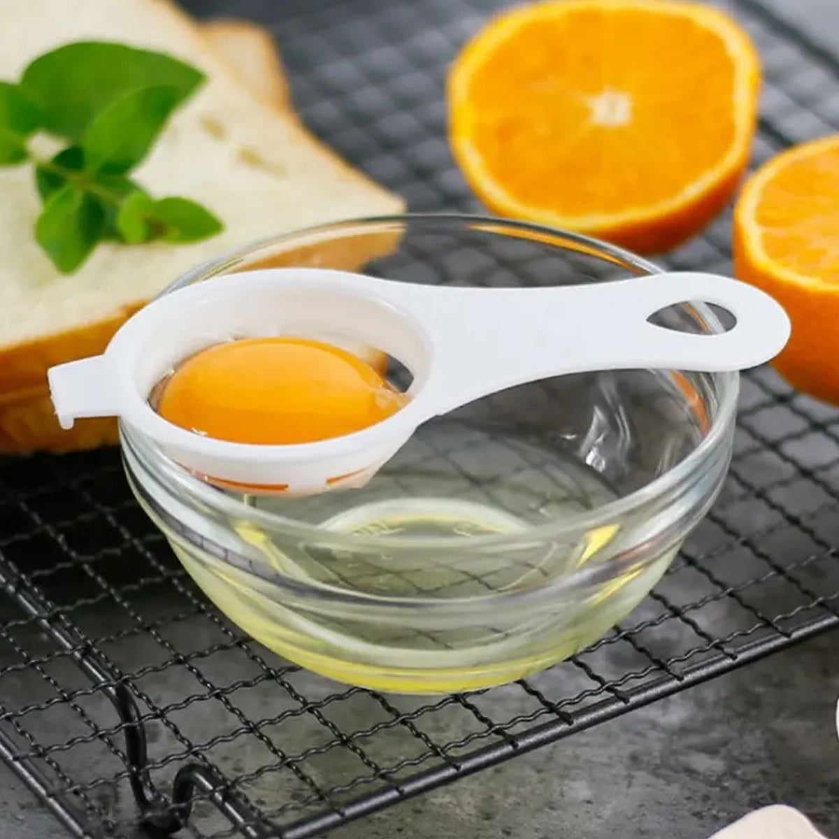 Plastic Egg Yolk Separator Egg White Yolk Filter Separator (1 Pc With Card Packing) - Happy Price - Image 3