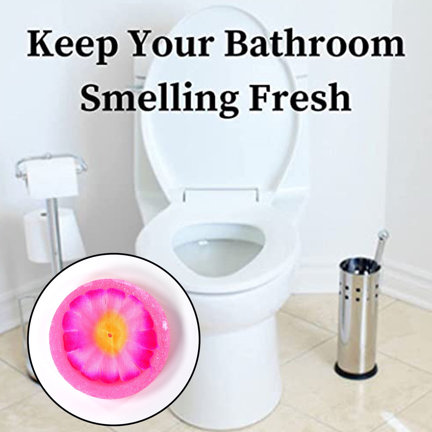 World Air Freshener Flowers Block For Bathroom And Toilet - Happy Price - Image 6