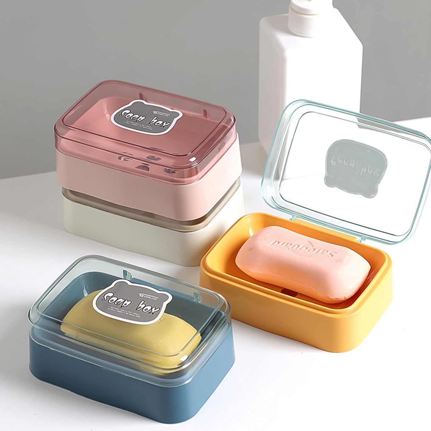 Portable Plastic Soap Case with Drainage - Mix Color (1 Pc) - Happy Price - Image 5