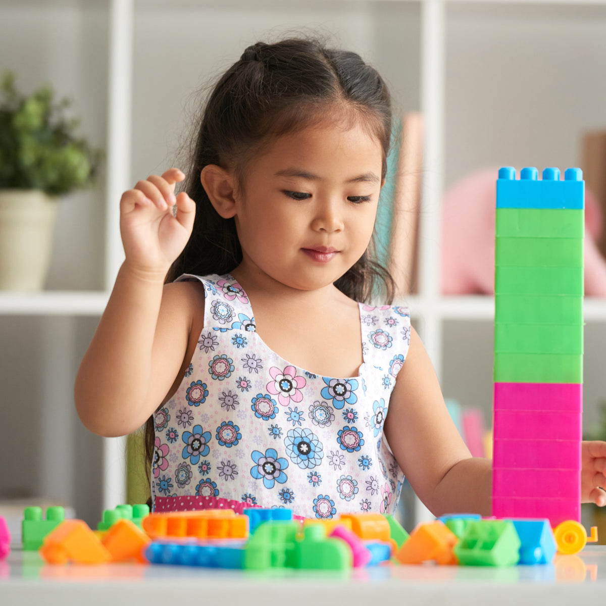 Blocks Set For Kids Play Fun And Learning Blocks For Kids Games For Children Block Game Puzzles Set Boys Children (Multicolor 60 Bricks Blocks) - Happy Price - Image 7