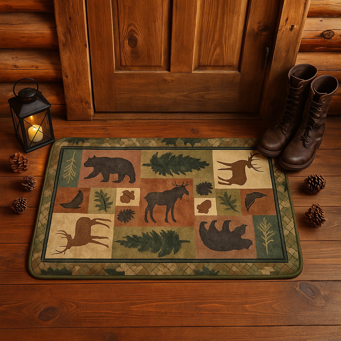 Soft Microfiber Floor Mat with Anti-Slip Backing - 80x50 cm Nature Print Rug (1 Pc) - Happy Price - Image 6