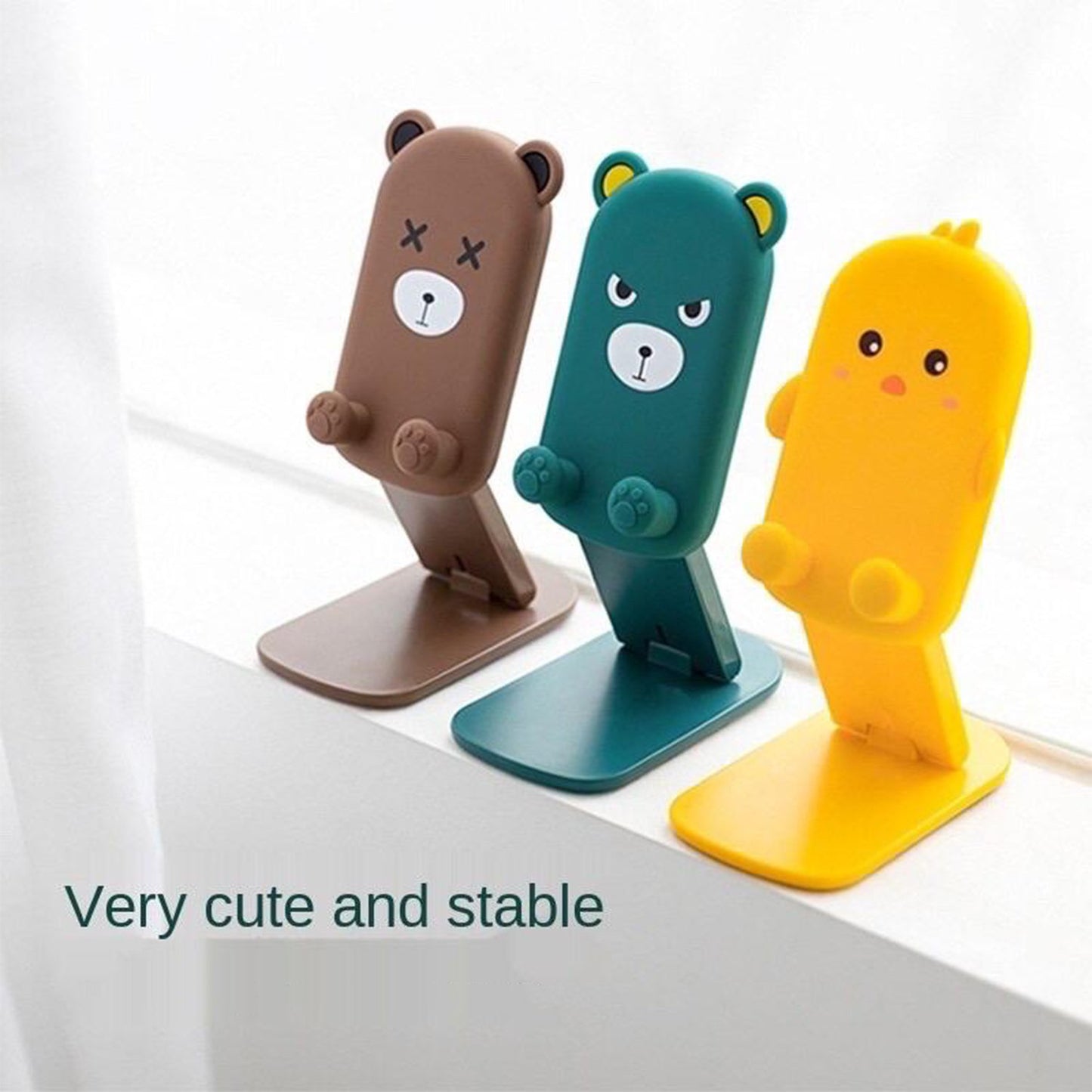 Adjustable Foldable Cartoon Mobile Phone Stand Holder for Desk - Happy Price - Image 7