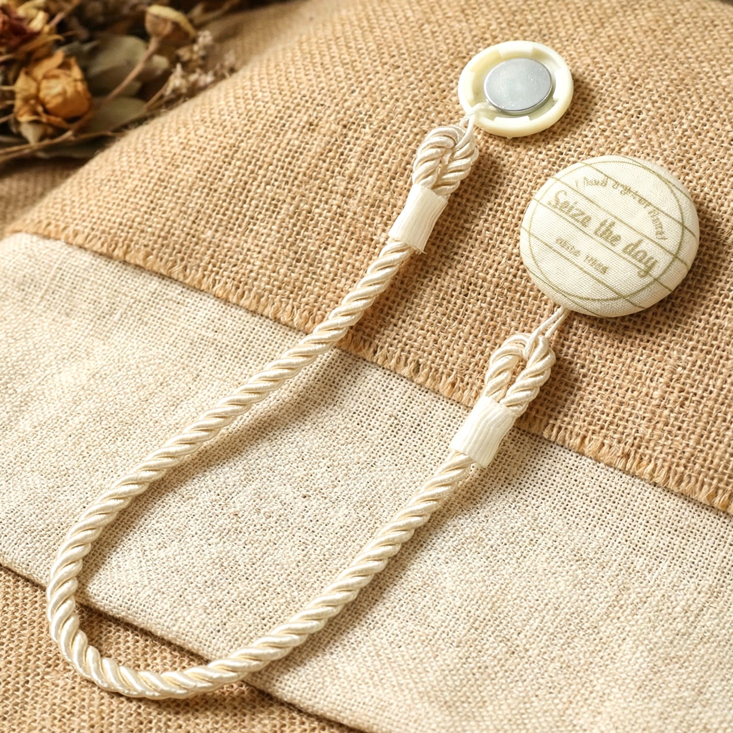 Magnetic Curtain Tieback with Rope Design (1 Pc) - Happy Price - Image 6