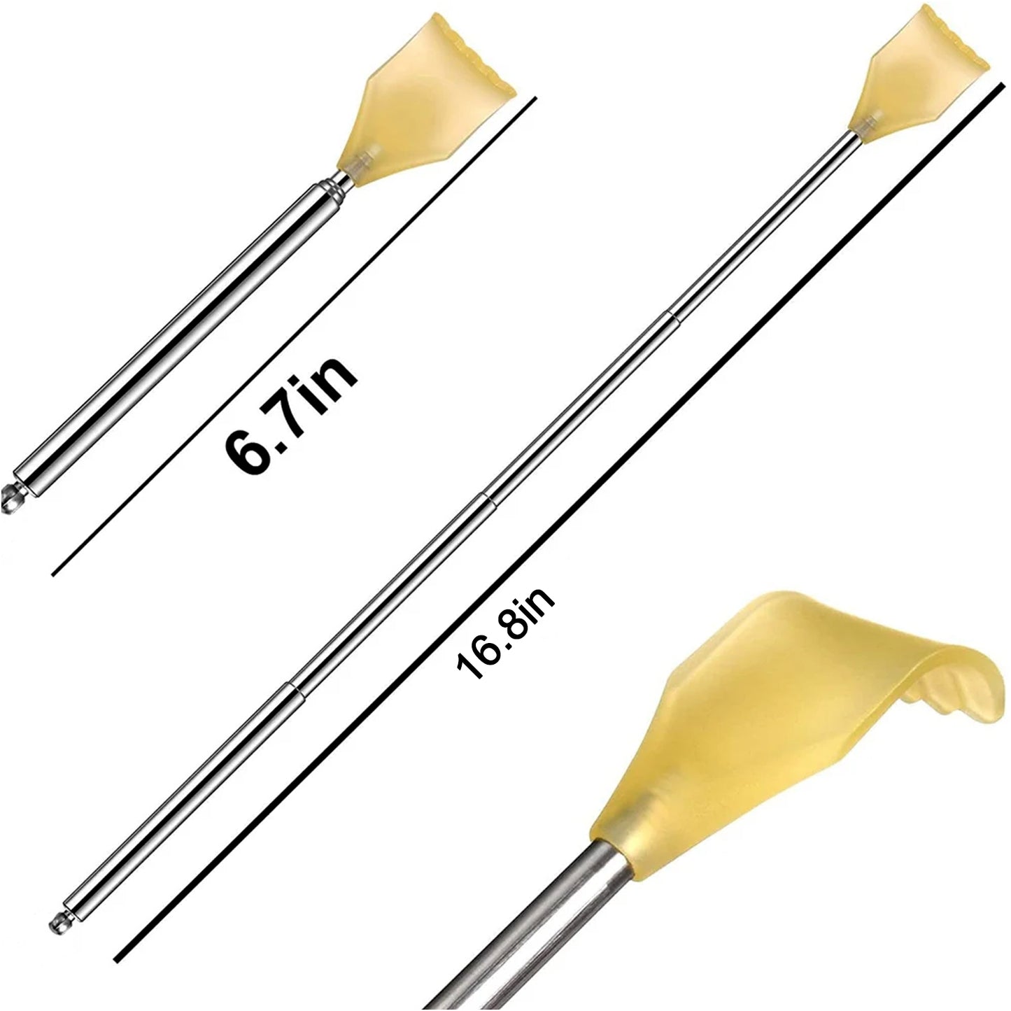 Telescopic Back Scratcher With Plastic Claw (1 Pc) - Happy Price - Image 3