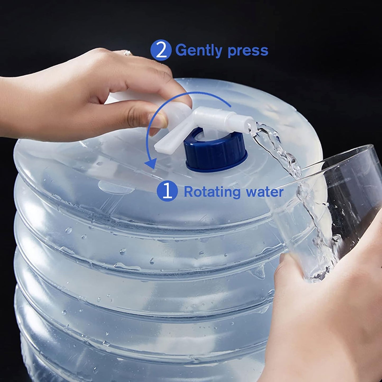Collapsible Water Container with Tap - 5L & 10L Portable Outdoor Drink Dispenser - Happy Price - Image 5