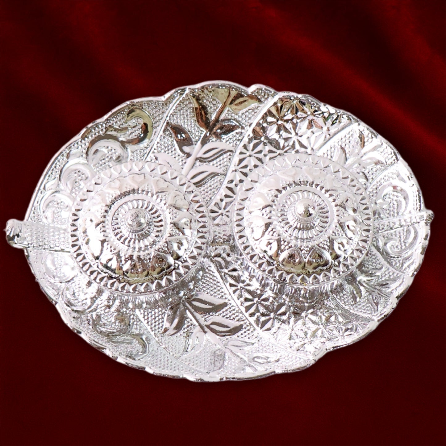 Leaf Shape Special Puja Thali (1 Pc Mix Design) - Happy Price - Image 4