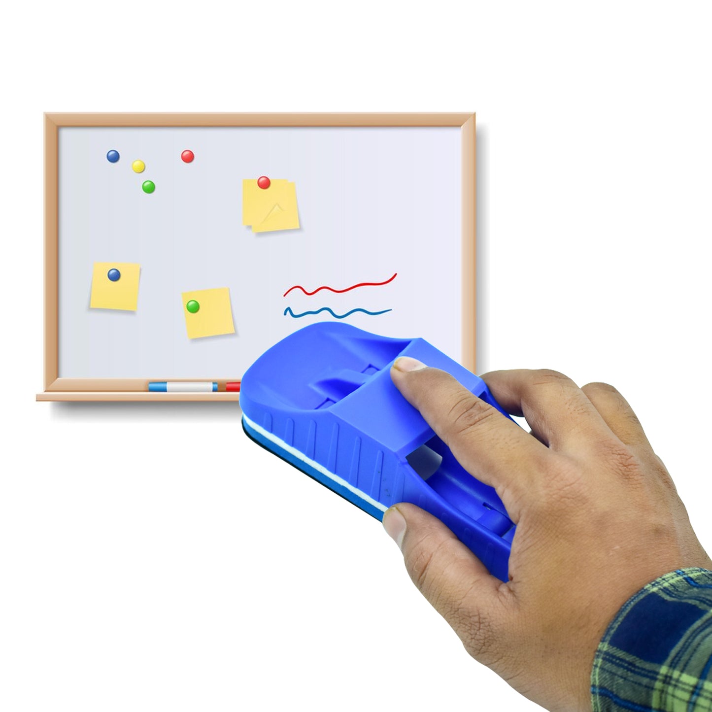 3-in-1 Whiteboard Duster, Ruler, and Marker Holder - Educational Tool - Happy Price - Image 2