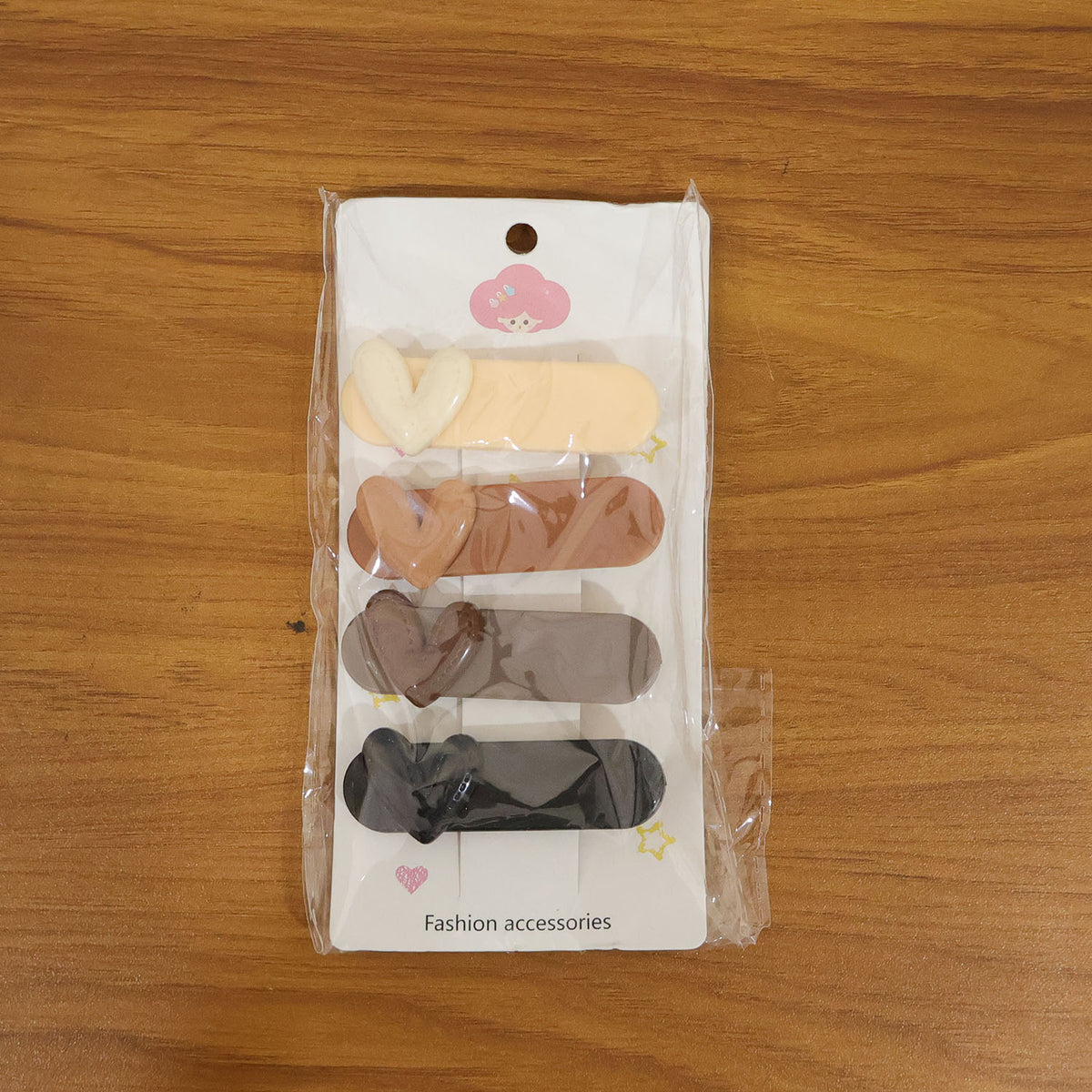 Decorative Heart Accent Hair Clips - Set of 4 Pieces - Happy Price - Image 7